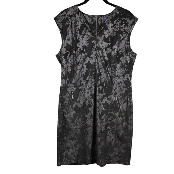 Vintage Vivienne Tam Urban Jungle Faux Suede Dress Size 10 With Zipper Pockets & - Picture 1 of 8
